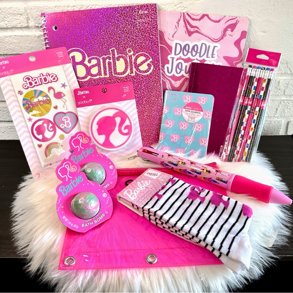 Barbie Stationary & School Supplies Back to School Barbiecore Essentials Bundle